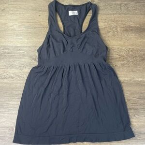 Athleta Women’s Black Racerback Tank with Built in Bra, size medium